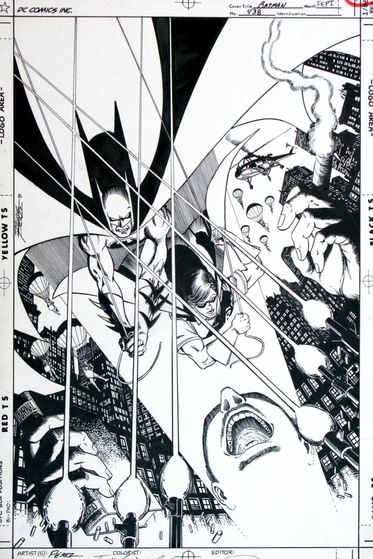 Batman #438 & Portfolio Cover by George Perez Comic Art