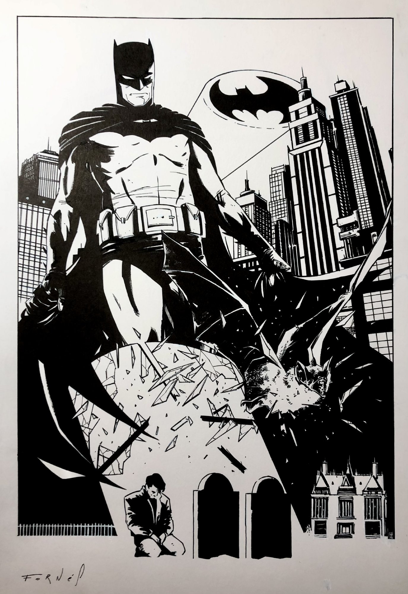Batman Commission by Jorge Fornes , in Jonathan H's Batman Comic Art  Gallery Room