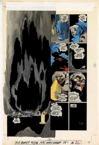 Batman The Dark Knight Returns #02 Pg31 Painted Page by Lynn Varley ., Comic Art