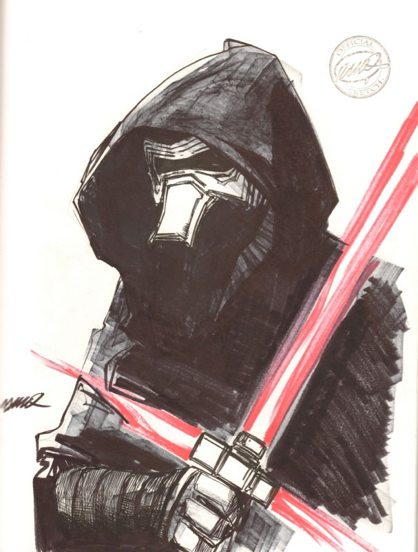 Kylo Ren by Humberto Ramos, in George 1's Star Wars Comic Art Gallery Room