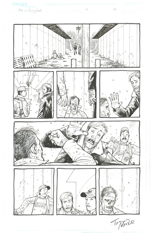 Tony Moore - The Walking Dead #4 Page 10 Comic Art