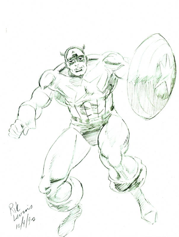 Captain America, in Patrick Y's Convention Sketches & Commissions Comic ...