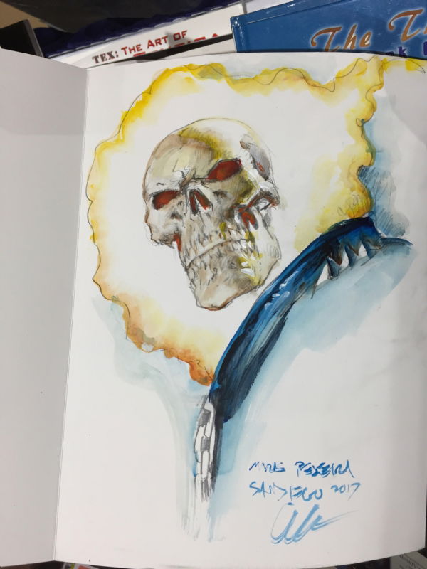 Ghost Rider pinup Marvel by Mark Texeira