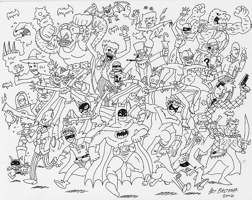 Batman & Family & Everyone Else by Art Baltazar, in Chris C's Chris Jr ...