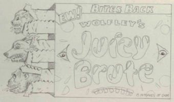  Juicy Brute  Prototype Wacky Packages Art by Matthew Kirscht  Comic Art