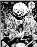 Halloween Nightmare by Matthew  Shiverbones  Kirscht Comic Art