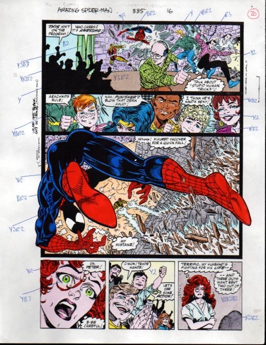 Erik Larson USA,1990 Amazing Spiderman # 335 