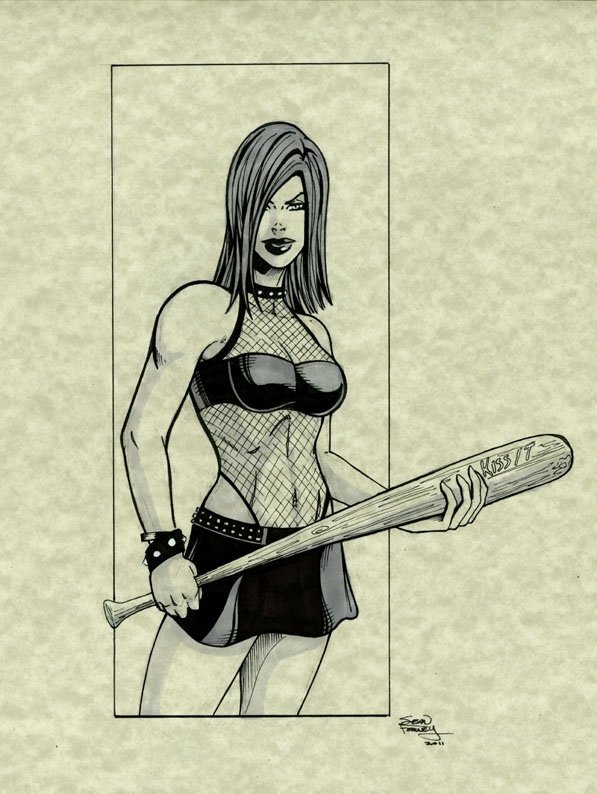 Cassie Hack Marker In Sean Forneys Commissionedsold Work Comic Art Gallery Room 