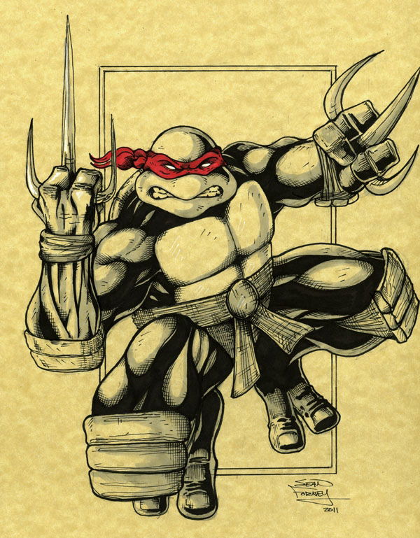 Raphael TMNT, in Sean Forney's Commissioned/Sold Work Comic Art Gallery ...