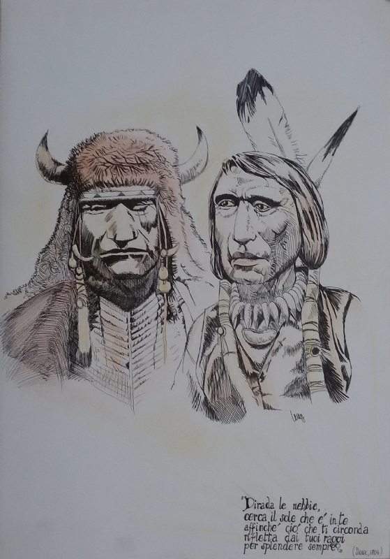 Indiani Sioux In Ernesto Guerrera S Autori Vari Comic Art Gallery Room