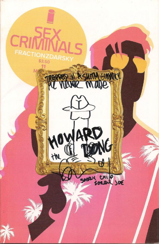 Sex Criminals Sketch Cover By Matt Fraction And Chip Zdarsky In Jt Rodgerss 2015 Comic Art 5862