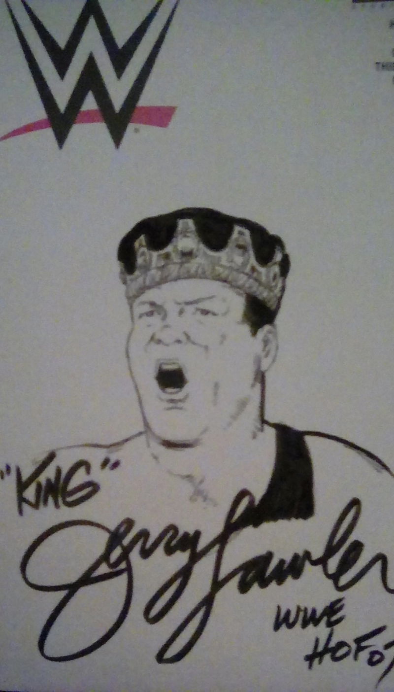 Jerry Lawler self portrait by Jerry The King Lawler, in JT Rodgers's