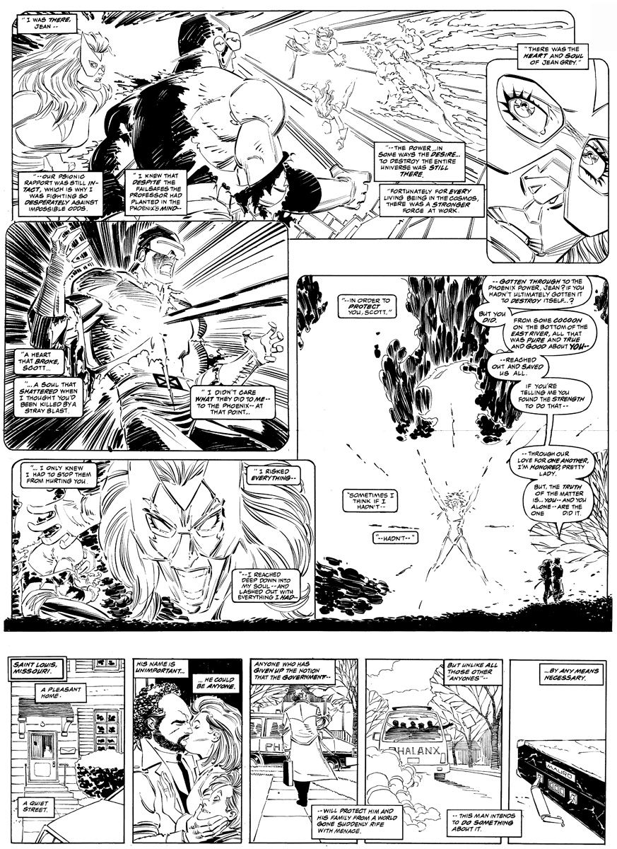 Uncanny X Men 308 Page 12 13 In Brian Peck S Uncanny X Men 308 Comic Art Gallery Room