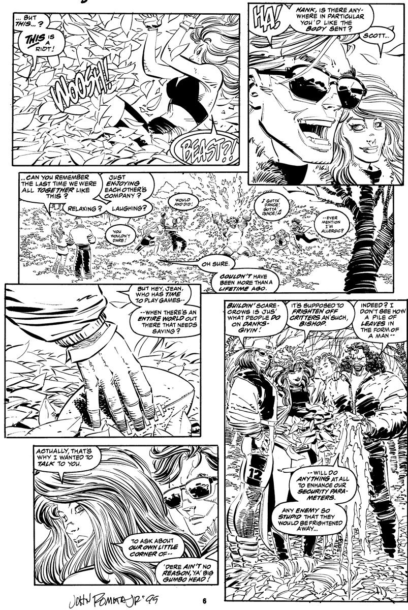 Uncanny X Men 308 Page 6 In Brian Peck S Uncanny X Men 308 Comic Art Gallery Room