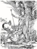 Osiris and Isis (plate 3), Comic Art