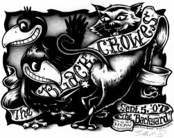 Black Crowes Poster - Backyard 8-5-07 Comic Art