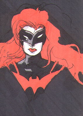 Chris Beaver--Batwoman Sketch Card, In Chris Beaver's Original Art ...