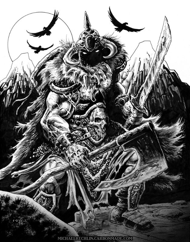 Death Dealer Commission, in Michael Rechlin's Comic Related- Comic Art ...