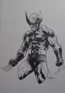 Wolverine by Mark Texeira, in Michael Benham's Remarques Comic Art Gallery  Room