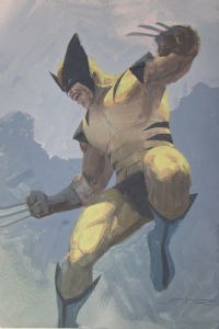 Wolverine by Mark Texeira, in Michael Benham's Remarques Comic Art Gallery  Room