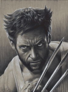 Wolverine by Mark Texeira, in Michael Benham's Remarques Comic Art Gallery  Room