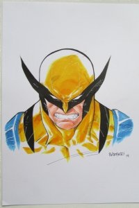 Wolverine by Mark Texeira, in Michael Benham's Remarques Comic Art Gallery  Room