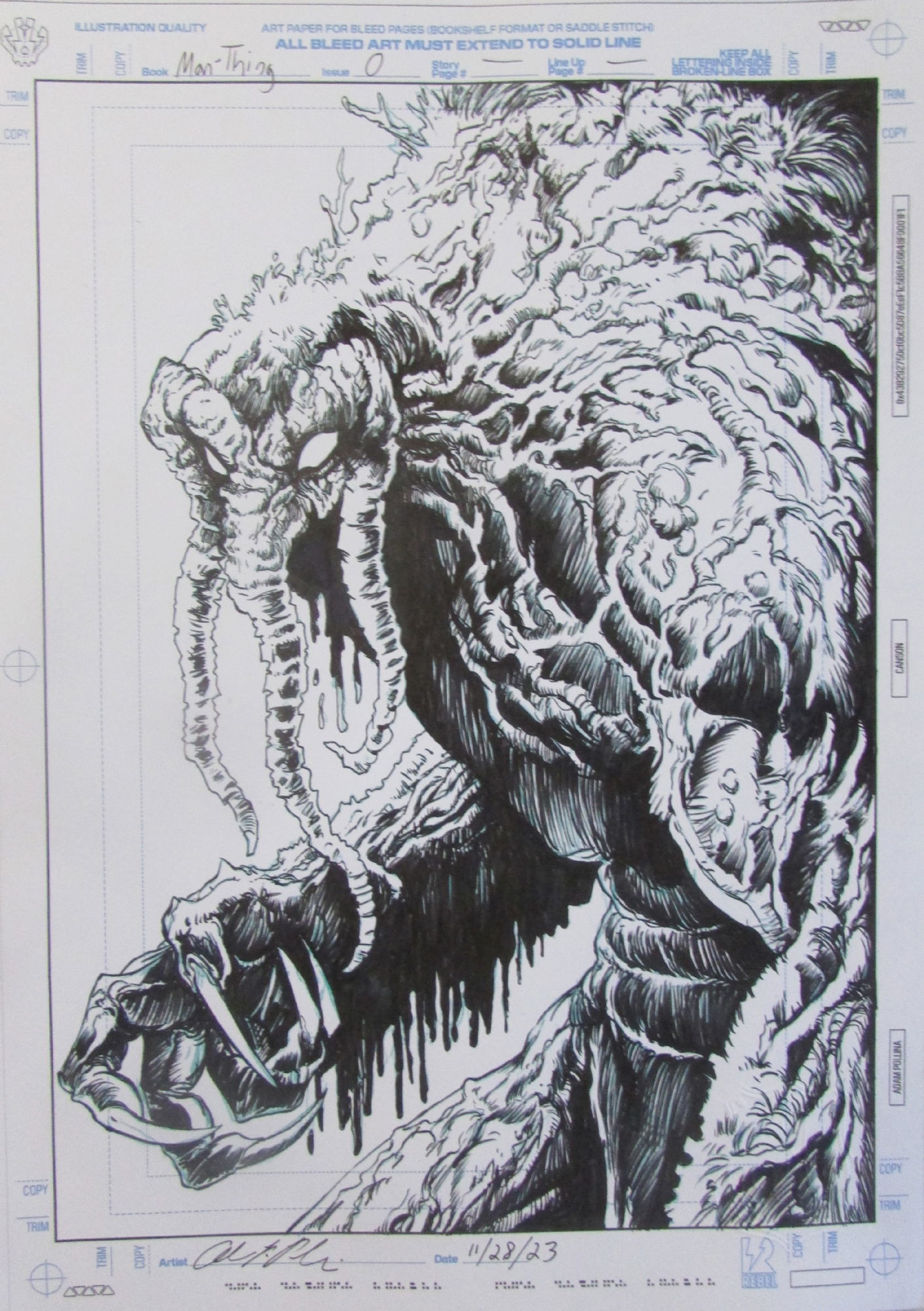 Adam Pollina Man-Thing, in Michael Benham's Howard the Duck and Man ...