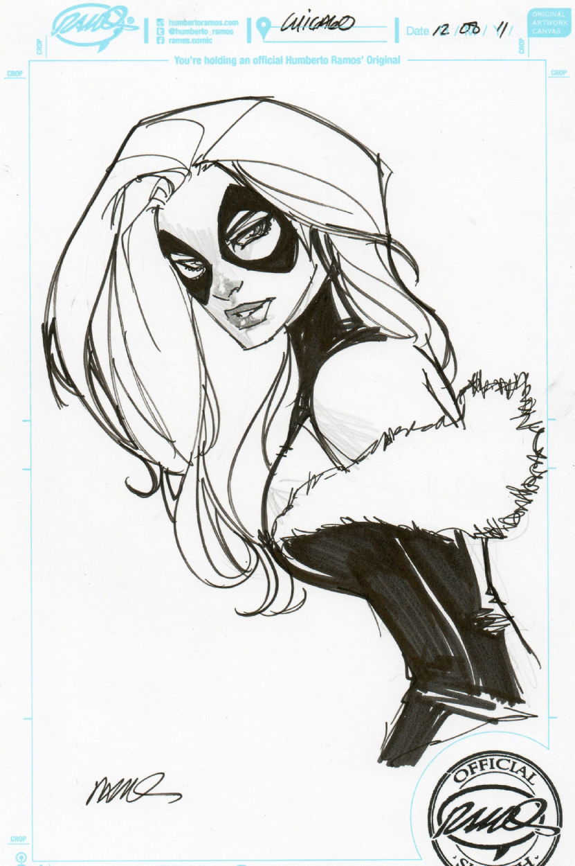 Black Cat - Carlos Gómez, in Rashid BH's Commissions Comic Art Gallery Room