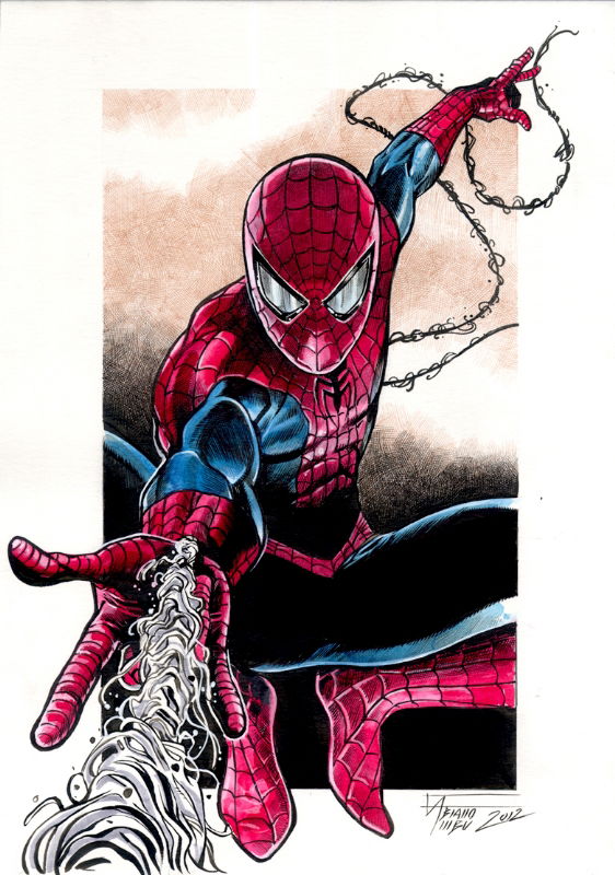 Spiderman Color, in Fabiano Ambu's Commissions Comic Art Gallery Room