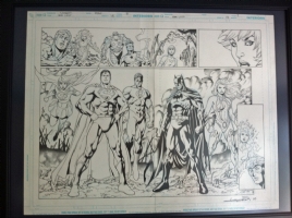 Justice League: Generation Lost 18 pages 8-9, Comic Art