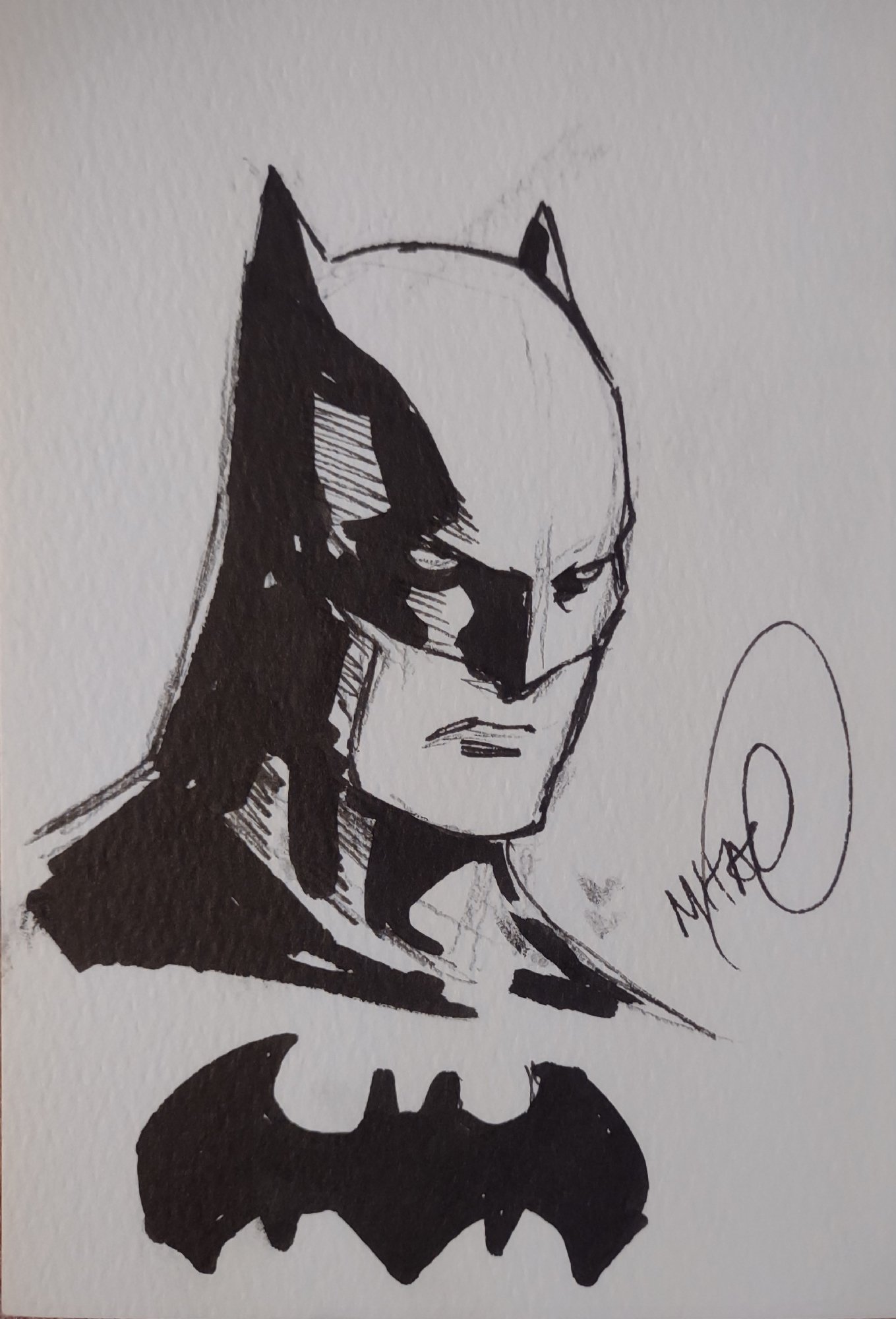 Batman sketch, in Misty and Kristy Puckett's Batman commissions Comic Art  Gallery Room