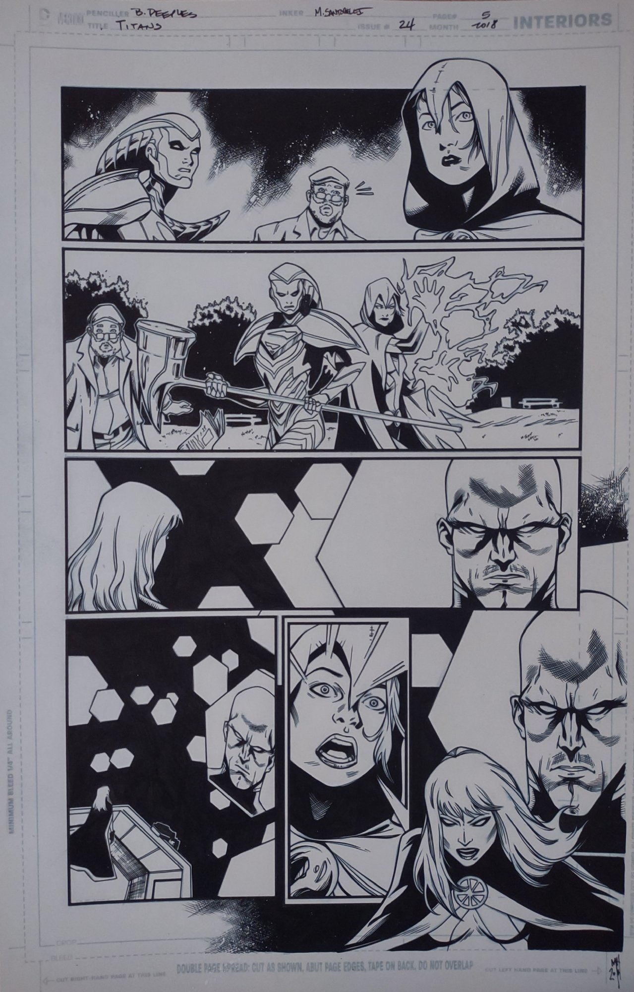 Titans #24 page 5, in Misty and Kristy Puckett's Teen Titans pages ...