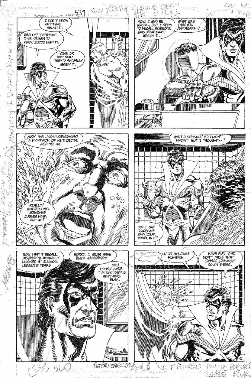 Batman 439 p16, in Michael Lovitz's Dick Grayson - Nightwing pages [misc  artists] Comic Art Gallery Room