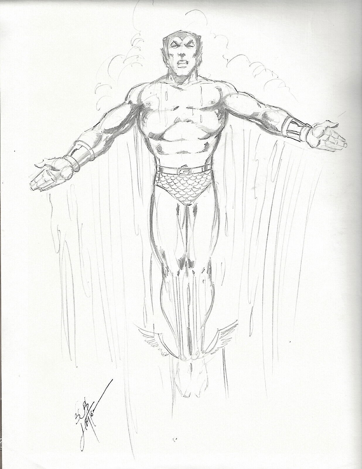 Namor By Bob Layton In Michael Lovitzs Pin Ups Sketches And Commissions Marvel Unpub Comic 7970