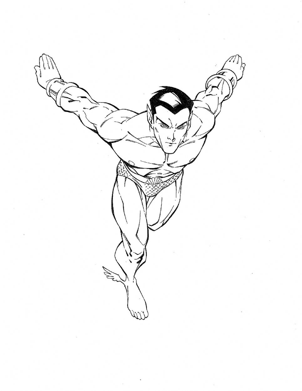 Namor In Michael Lovitzs Pin Ups Sketches And Commissions Marvel Unpub Comic Art Gallery Room 8202