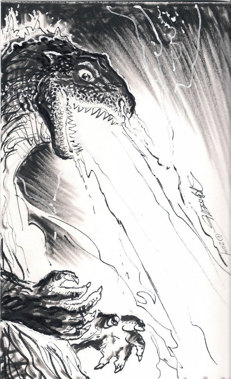 Godzilla - Steve Bissette Comic Art
