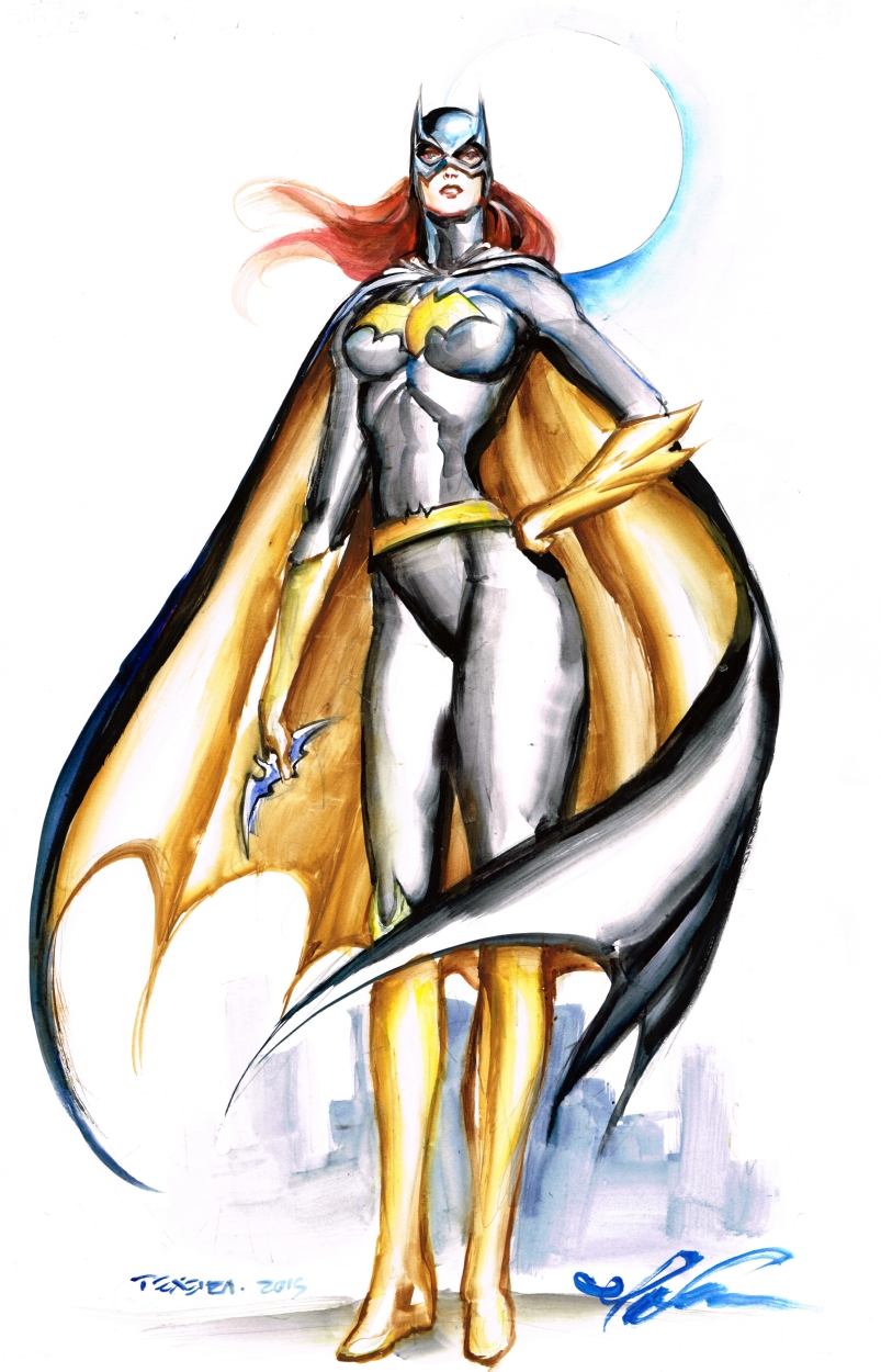 Batgirl Watercolor - Mark Texeira, in J B's The Belmont Gallery Comic ...
