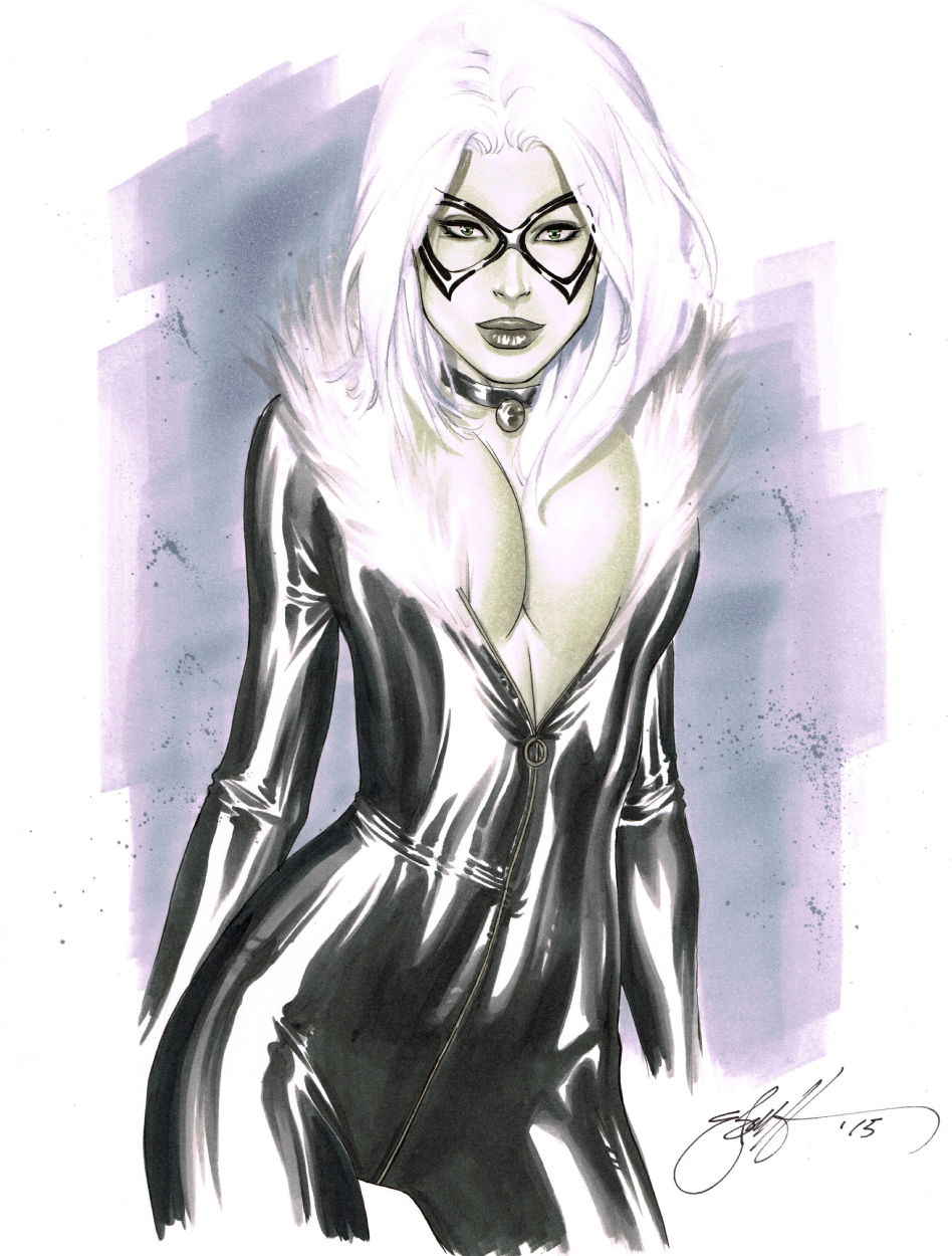 Black Cat - Carlos Gómez, in Rashid BH's Commissions Comic Art Gallery Room