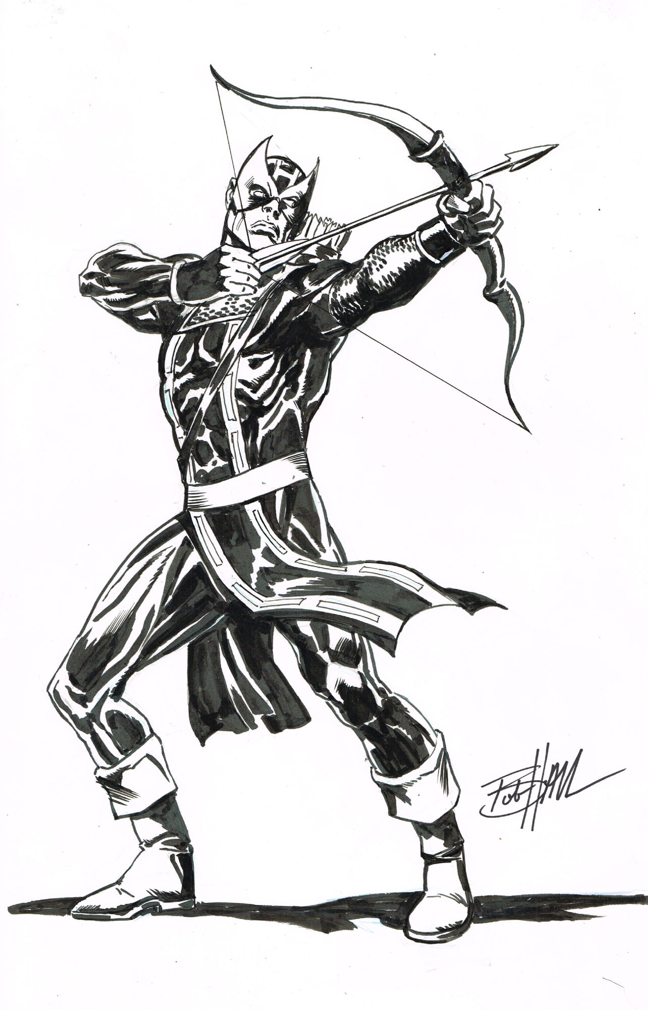 Hawkeye - Studio Commission - Bob Hall, in J B's The Belmont Gallery ...