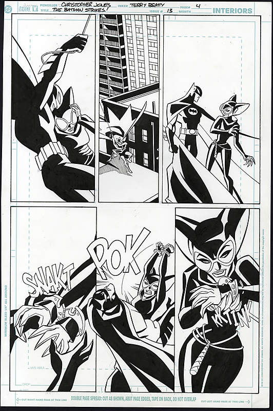 Batman Strikes #13  - Catwoman - Christopher Jones, in J B's Batman  Comic Art Gallery Room