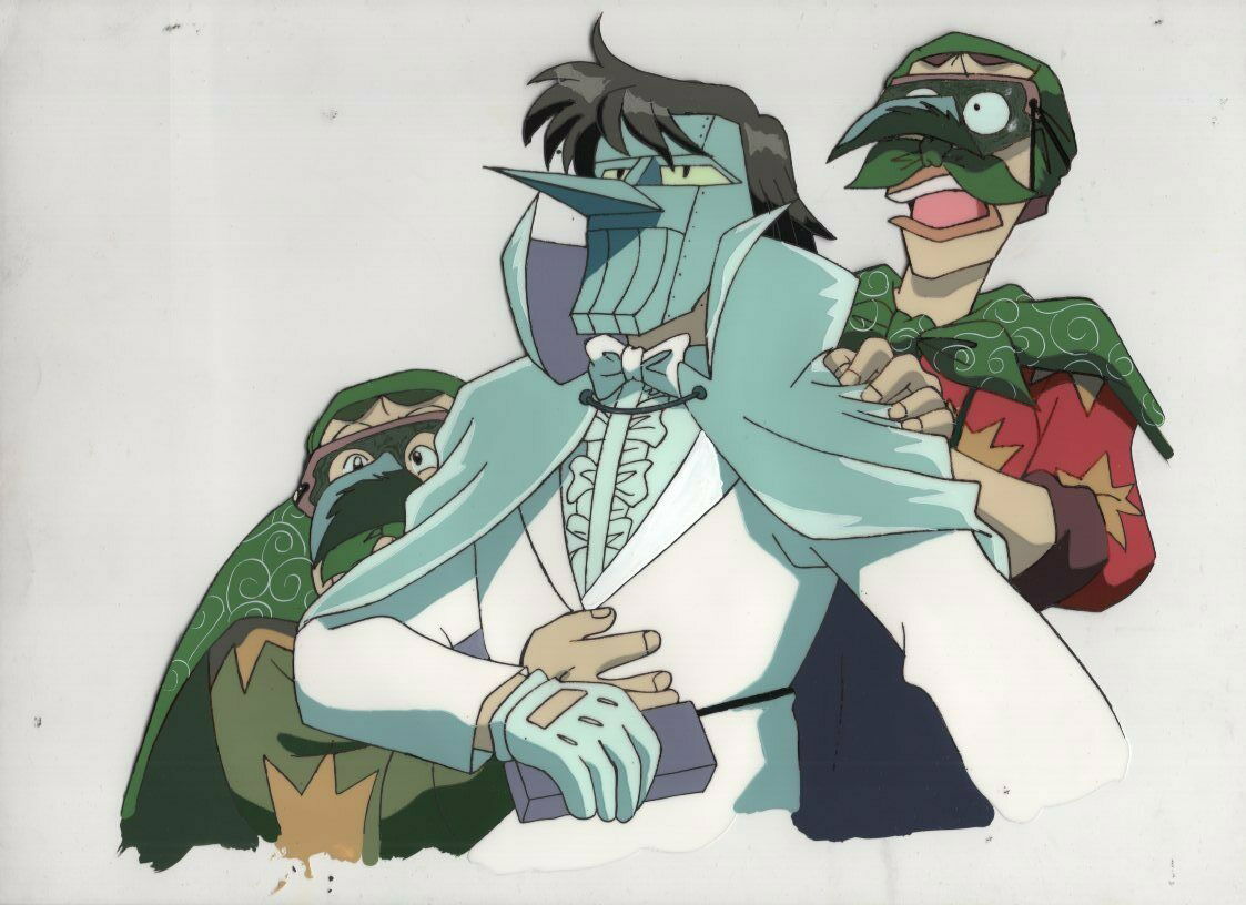 Soar High! Isami original Japanese animation cel with douga B2 12 X 10 , in  ENRIQUE ALONSOs ANIME ART . CEL DOUGA GENGA . ( FOR SALE ) Comic Art  Gallery Room