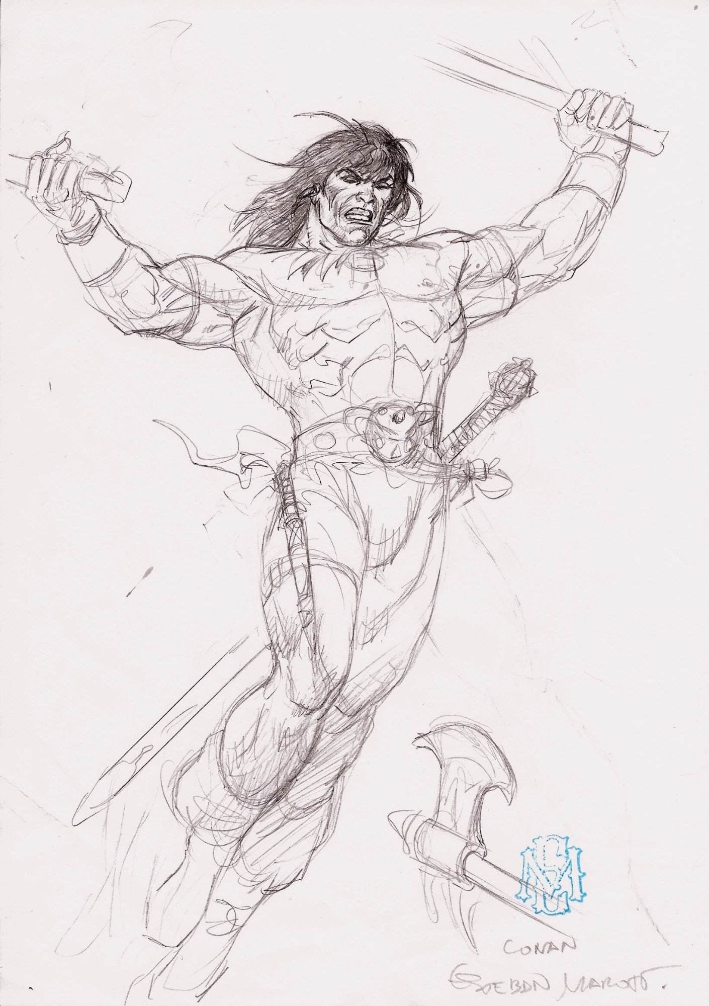 Conan the Barbarian Drawing by HanzotheRazor on DeviantArt