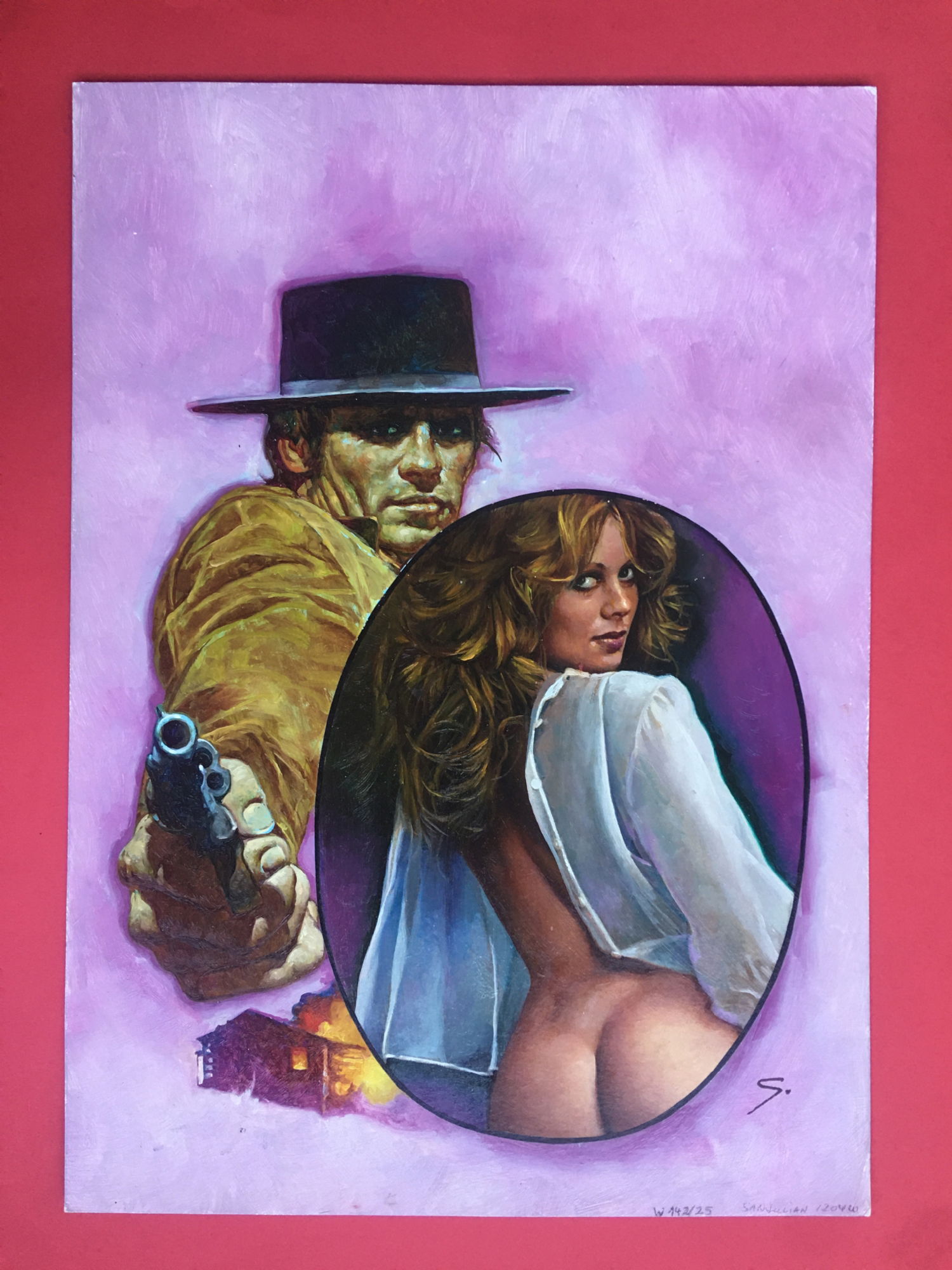 1500px x 2000px - SANJULIAN WESTERN BASTEI BOOK JACK SLANE COVER FORSALE , in ENRIQUE  ALONSO's XXX. FOR SALE Comic Art Gallery Room