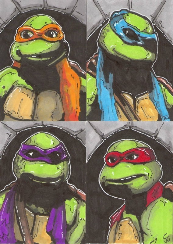 ArtStation TMNT Sketch Card Set | learnshareit.com