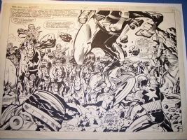 Captain America Marvel Bi-Centennial Treasury Edition - Jack Kirby Comic Art
