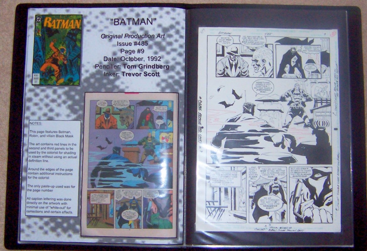 Batman #485, Page 9, in Murray CLACK's BATMAN Comic Art Gallery Room
