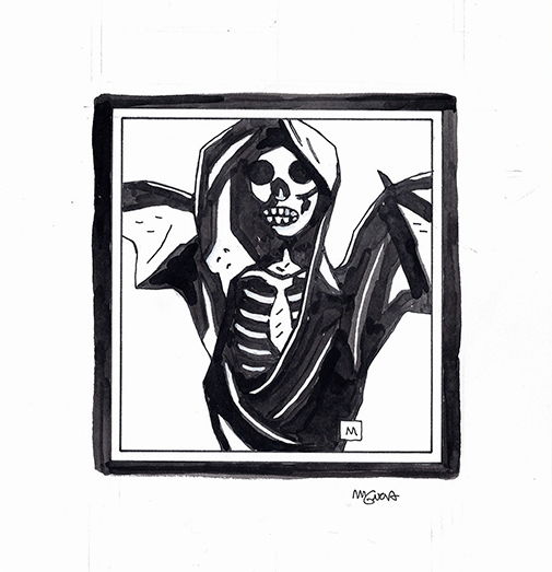 Death, in Eric Seffinga's Mignola, Mike Comic Art Gallery Room