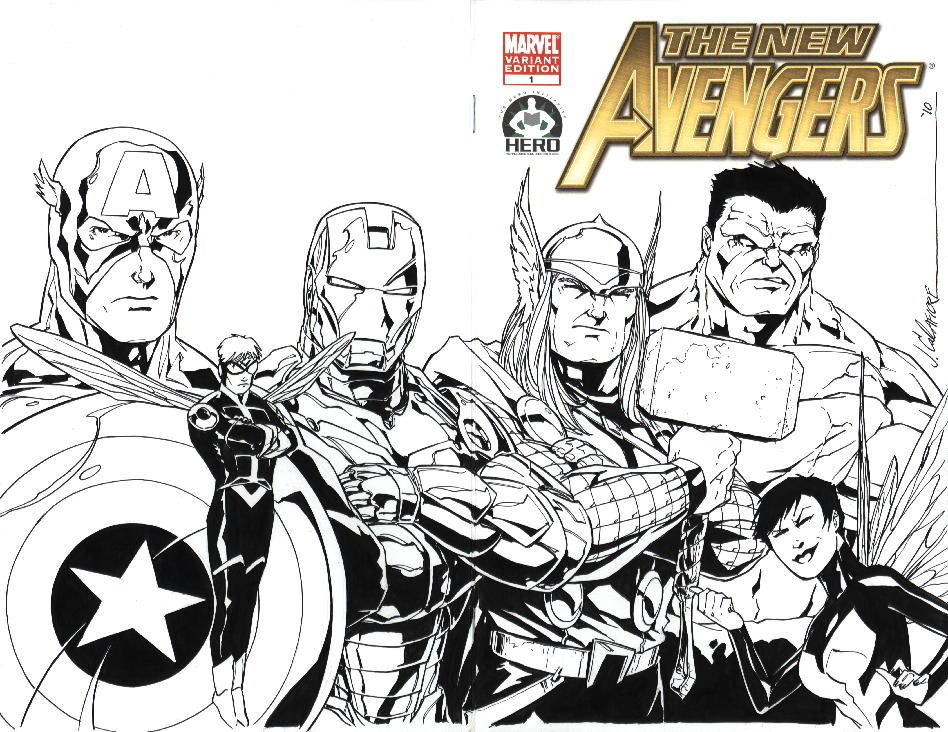 Hero Initiative: New Avengers 100 Project (Jim Calafiore) - CGC SS 9.6 ...