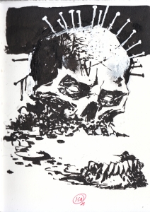 Skull & Nails by Jason Shawn Alexander (NYCC 2023) , Comic Art