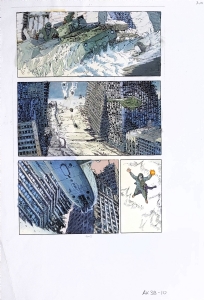 Akira Vol 6, page 402 [Issue 38, page 8] (Color Guide) by Katsuhiro Otomo and Steve Oliff, Comic Art